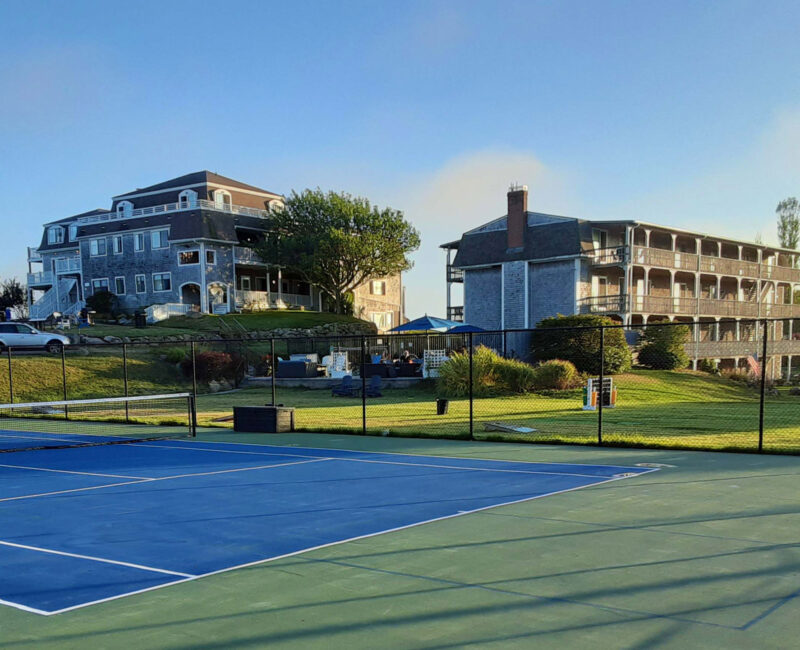 Tennis Court and Buildings